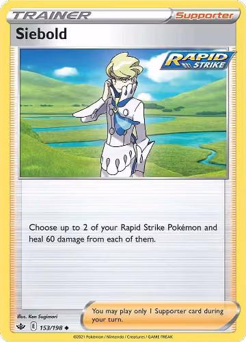 Siebold (153/198), Chilling Reign — Pokémon card price
