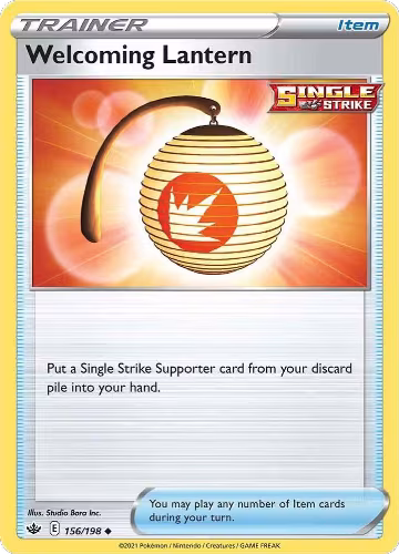 Welcoming Lantern (156/198), Chilling Reign — Pokémon card price