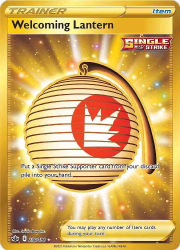 Welcoming Lantern (Secret) (230/198), Chilling Reign — Pokémon card price