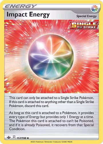 Impact Energy (157/198), Chilling Reign — Pokémon card price