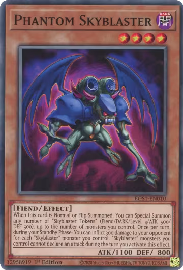 Phantom Skyblaster (EGS1-EN010), Egyptian God Deck: Slifer the Sky Dragon — Yu-Gi-Oh! card price