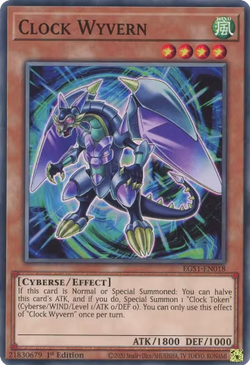 Clock Wyvern (EGS1-EN018), Egyptian God Deck: Slifer the Sky Dragon — Yu-Gi-Oh! card price