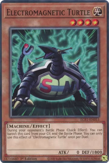 Electromagnetic Turtle (EGS1-EN013), Egyptian God Deck: Slifer the Sky Dragon — Yu-Gi-Oh! card price
