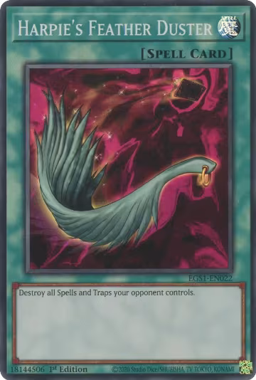 Harpie's Feather Duster (EGS1-EN022), Egyptian God Deck: Slifer the Sky Dragon — Yu-Gi-Oh! card price