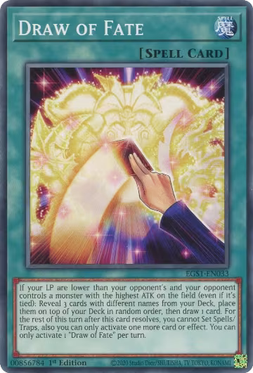 Draw of Fate (EGS1-EN033), Egyptian God Deck: Slifer the Sky Dragon — Yu-Gi-Oh! card price