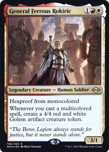 General Ferrous Rokiric (198), Prerelease Cards — Magic card price