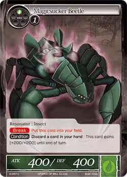 Magicsucker Beetle (2-087), The War of Valhalla — Force of Will card price