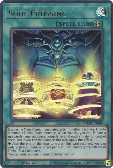 Soul Crossing (EGO1-EN002), Egyptian God Deck: Obelisk the Tormentor — Yu-Gi-Oh! card price