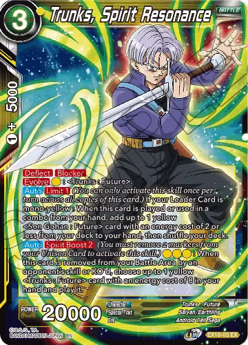 Trunks, Spirit Resonance (EX18-03) — card price