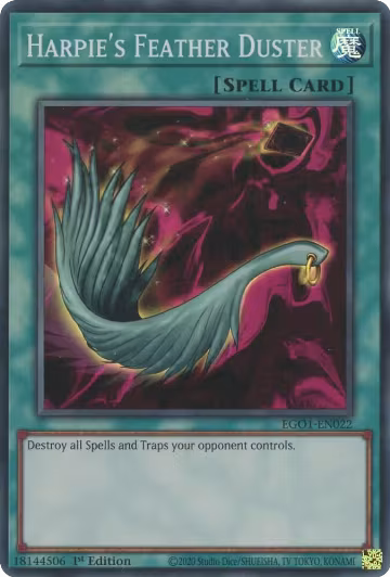 Harpie's Feather Duster (EGO1-EN022) — card price