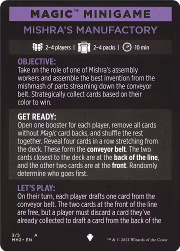 Magic Minigame: Mishra's Manufactory (3), Modern Horizons 2 — Magic card price