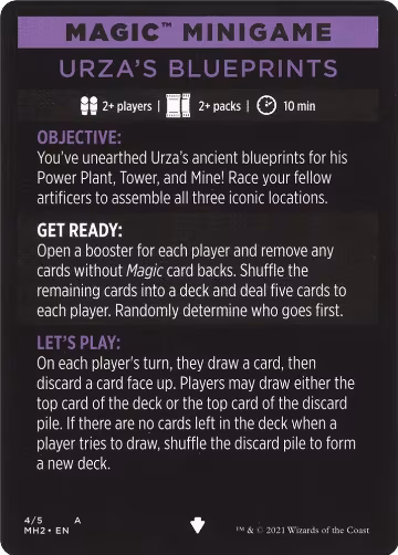 Magic Minigame: Urza's Blueprints (4), Modern Horizons 2 — Magic card price