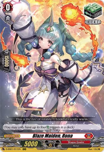 Blaze Maiden, Rona (D-SS01/011EN), D-SS01: Festival Collection 2021 — Vanguard card price