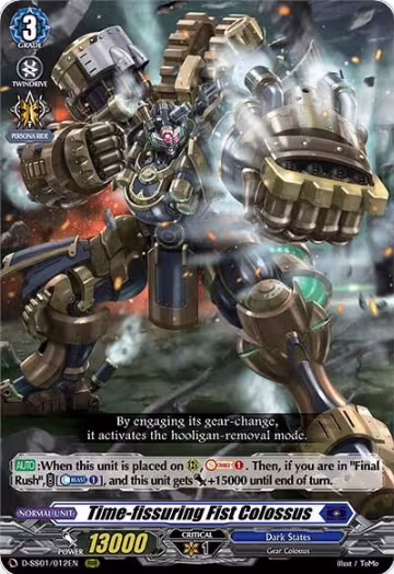 Time-fissuring Fist Colossus (D-SS01/012EN), D-SS01: Festival Collection 2021 — Vanguard card price