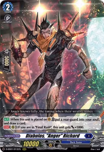 Diabolos, "Anger" Richard (D-SS01/013EN), D-SS01: Festival Collection 2021 — Vanguard card price