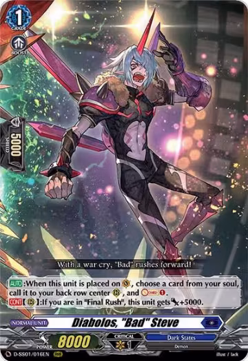 Diabolos, "Bad" Steve (D-SS01/016EN), D-SS01: Festival Collection 2021 — Vanguard card price