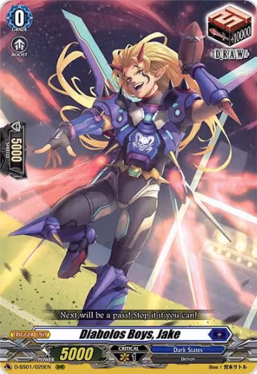 Diabolos Boys, Jake (D-SS01/020EN), D-SS01: Festival Collection 2021 — Vanguard card price