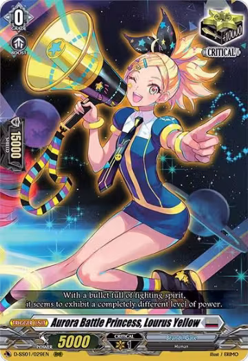 Aurora Battle Princess, Lourus Yellow (D-SS01/029EN), D-SS01: Festival Collection 2021 — Vanguard card price