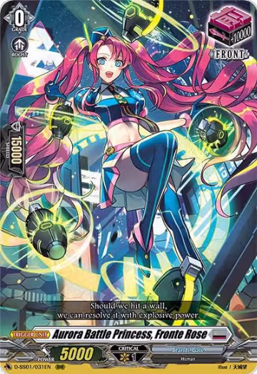 Aurora Battle Princess, Fronte Rose (D-SS01/031EN), D-SS01: Festival Collection 2021 — Vanguard card price