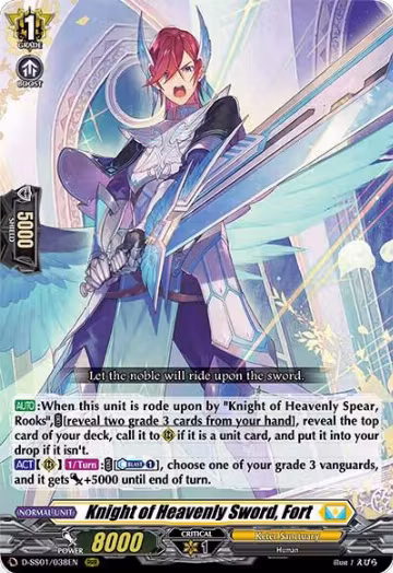 Knight of Heavenly Sword, Fort (D-SS01/038EN), D-SS01: Festival Collection 2021 — Vanguard card price