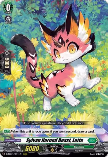 Sylvan Horned Beast, Lotte (D-SS01/051EN), D-SS01: Festival Collection 2021 — Vanguard card price