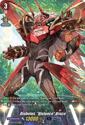 Diabolos, "Violence" Bruce (D-SS01/SP07EN), D-SS01: Festival Collection 2021 — Vanguard card price