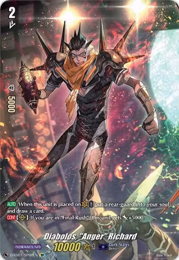 Diabolos, "Anger" Richard (SP) (D-SS01/SP08EN), D-SS01: Festival Collection 2021 — Vanguard card price