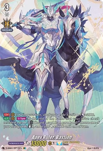 Apex Ruler, Bastion (SP) (D-SS01/SP13EN), D-SS01: Festival Collection 2021 — Vanguard card price