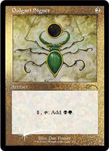 Golgari Signet (Foil Etched) (292), Secret Lair Drop Series — Magic card price