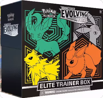 Evolving Skies Elite Trainer Box [Flareon/Jolteon/Umbreon/Leafeon], Evolving Skies — Pokémon sealed product price