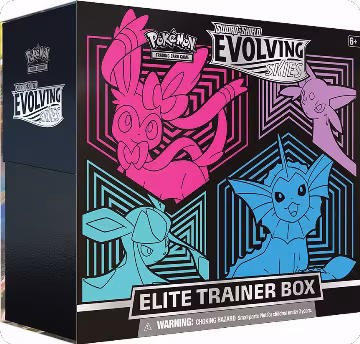 Evolving Skies Elite Trainer Box [Glaceon/Vaporeon/Sylveon/Espeon], Evolving Skies — Pokémon sealed product price