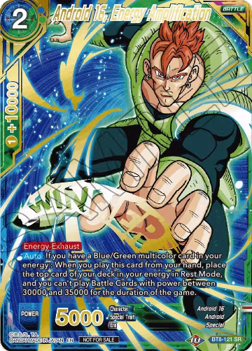 Android 16, Energy Amplification (Alternate Art Set 2021 Vol. 2) (BT8-121), Tournament Promotion Cards — DB Super card price
