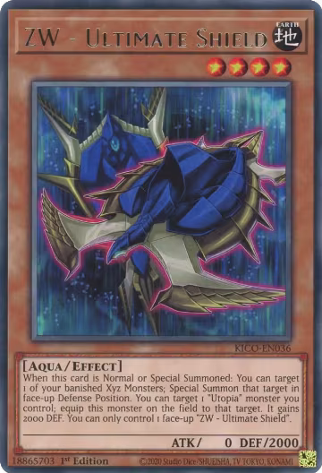 ZW - Ultimate Shield (KICO-EN036), King's Court — Yu-Gi-Oh! card price