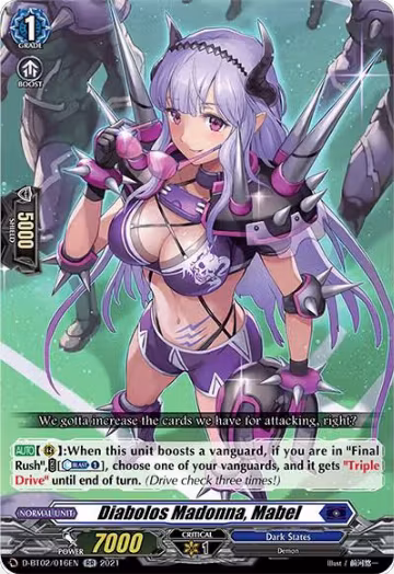 Diabolos Madonna, Mabel (D-BT02/016EN), D-BT02: A Brush with the Legends — Vanguard card price