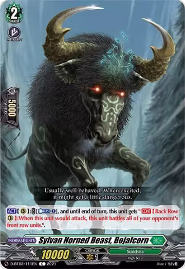 Sylvan Horned Beast, Bojalcorn (D-BT02/111EN), D-BT02: A Brush with the Legends — Vanguard card price