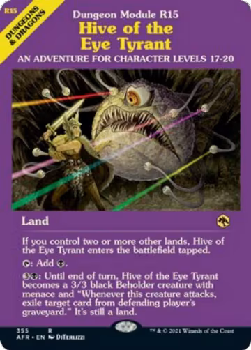 Hive of the Eye Tyrant (Dungeon Module) (355), Adventures in the Forgotten Realms — Magic card price