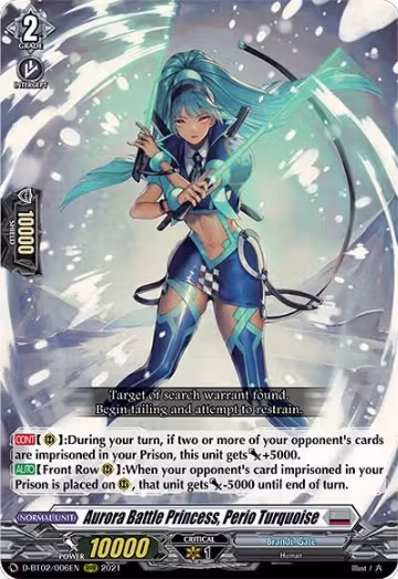 Aurora Battle Princess, Perio Turquoise (D-BT02/006EN), D-BT02: A Brush with the Legends — Vanguard card price
