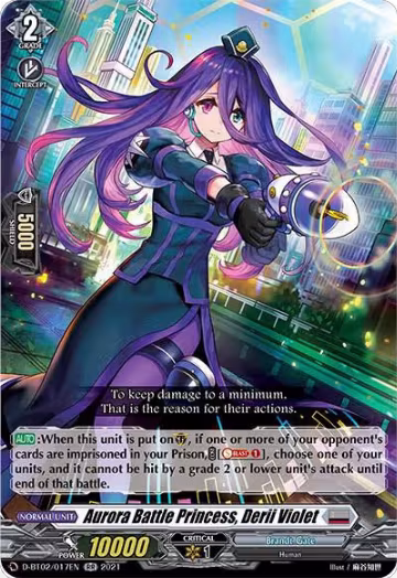 Aurora Battle Princess, Derii Violet (D-BT02/017EN), D-BT02: A Brush with the Legends — Vanguard card price