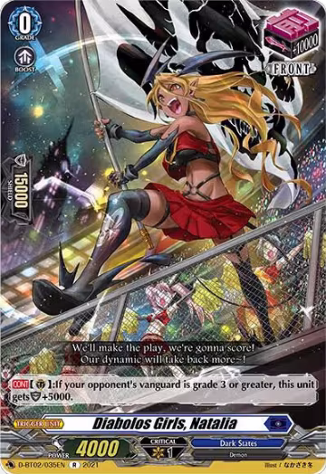 Diabolos Girls, Natalia (D-BT02/035EN), D-BT02: A Brush with the Legends — Vanguard card price