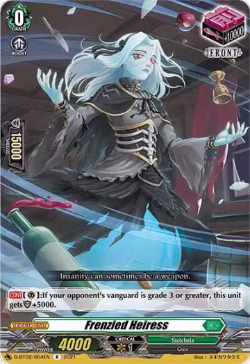 Frenzied Heiress (D-BT02/054EN), D-BT02: A Brush with the Legends — Vanguard card price