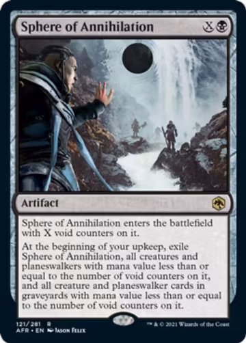 Sphere of Annihilation (121), Adventures in the Forgotten Realms — Magic card price