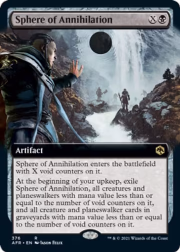 Sphere of Annihilation (Extended Art) (376), Adventures in the Forgotten Realms — Magic card price