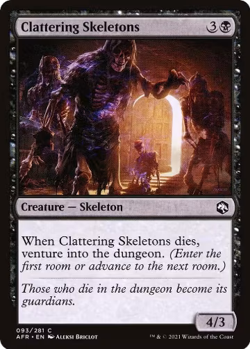 Clattering Skeletons (93), Adventures in the Forgotten Realms — Magic card price