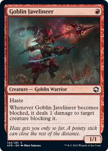 Goblin Javelineer (144), Adventures in the Forgotten Realms — Magic card price