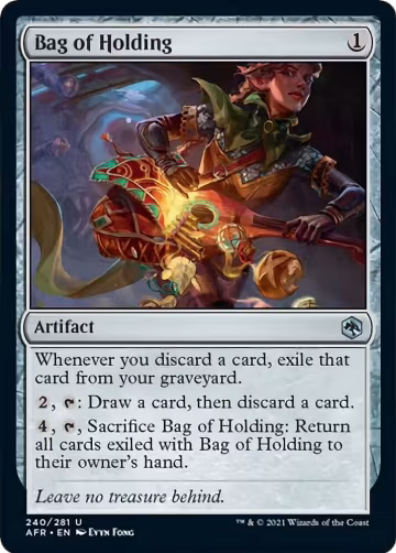 Bag of Holding (240), Adventures in the Forgotten Realms — Magic card price