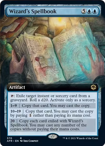 Wizard's Spellbook (Extended Art) (370), Adventures in the Forgotten Realms — Magic card price
