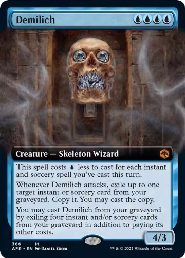 Demilich (Extended Art) (366), Adventures in the Forgotten Realms — Magic card price
