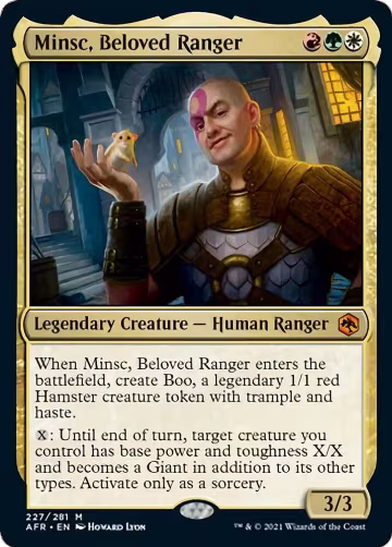 Minsc, Beloved Ranger (227), Adventures in the Forgotten Realms — Magic card price