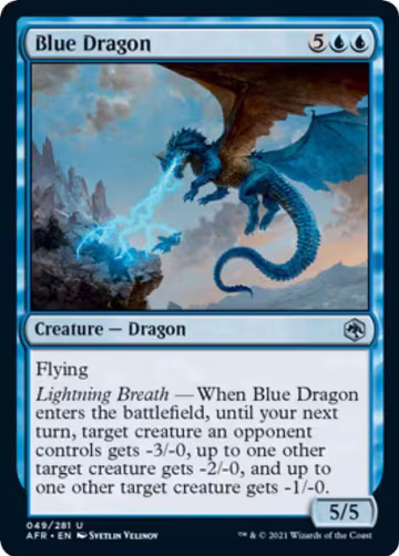 Blue Dragon (49), Adventures in the Forgotten Realms — Magic card price