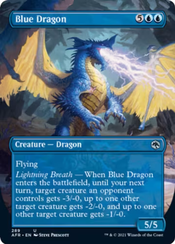 Blue Dragon (Borderless) (289), Adventures in the Forgotten Realms — Magic card price